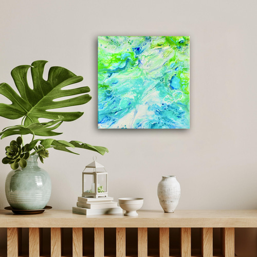 純水 】Aqua エネルギーアート メッセージ ヒーリングアート 絵画 24