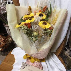 再販❤︎枯れないdryflower笑顔のひまわり❤︎bouquet太陽のように❤︎笑顔を大切な人へ届けましょう❤︎ 18枚目の画像