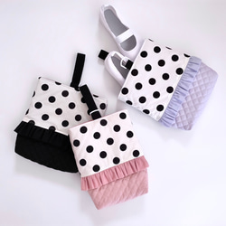 ■SOLD■上靴入れ ハンドメイド 上靴袋 ドット パステルカラー □SOLD□上靴入れ ハンドメイド 上靴袋 ドット パステルカラー