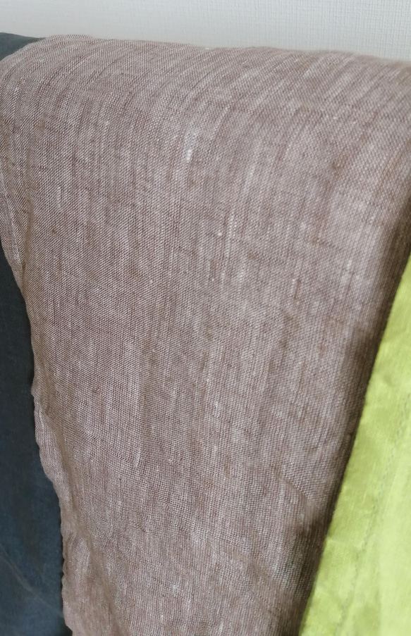 軽やかリネンの羽織/肌に優しい巻物/麻のマフラー /通年つかえる/天然素材/ 麻100％ /プレウォッシュ/リトアニア 11枚目の画像