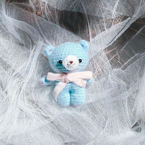 クマ/ベア A編みぐるみ 癒し系 ソフト おもちゃ/キーホルダー/バッグ