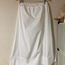 ロングペチスカート８１センチ丈、再販綿100ブロードダブル幅3着受注です、 3枚目の画像