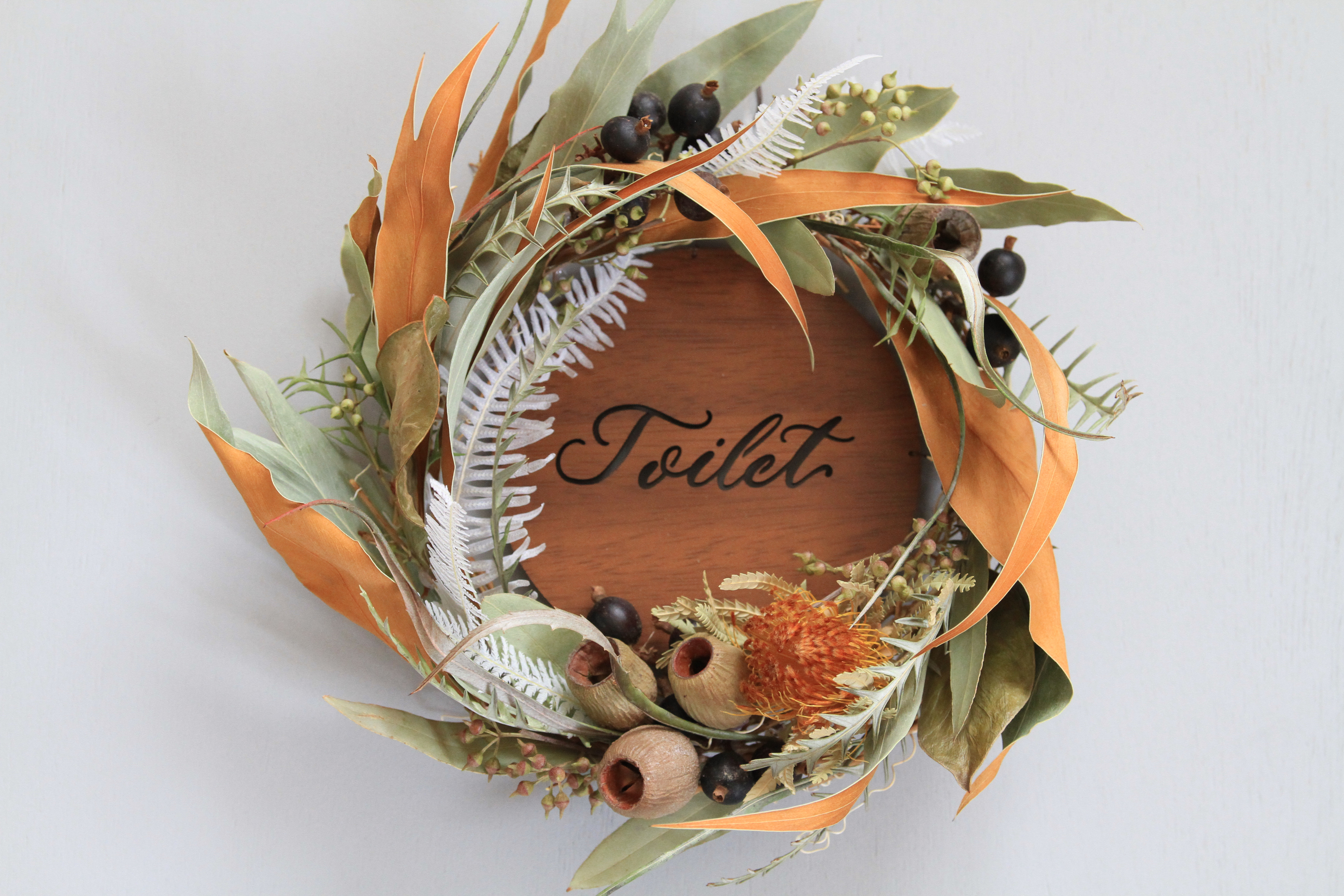 【受注制作】ドアプレートリース (パターンＡ)