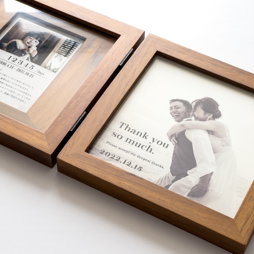 子育て感謝状［スクエア］TYPE01 | 両親贈呈品・写真たて・結婚式