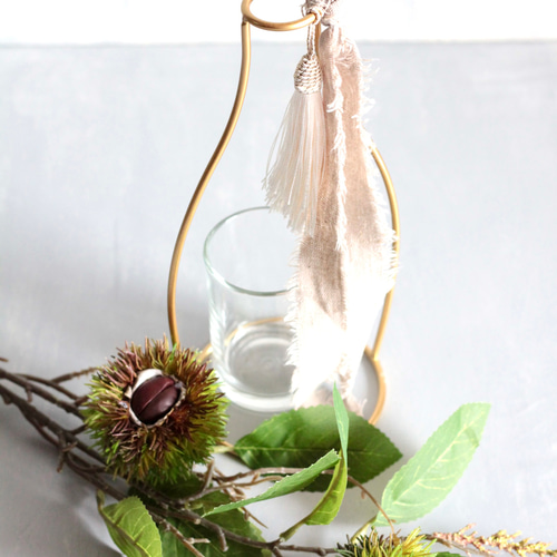 クリ　栗　栗の実　リース リース 松ぼっくり 雪 クリスマス Lサイズ Christmas Xmas Snowy