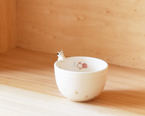 猫顔ぐい呑み（おちょこ）　※白猫のペア（2個）販売のページです 猫顔ぐい呑み（おちょこ） ※白猫のペア（2個）販売のページです 【楽天