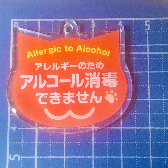 【再販5】ワクチン接種済アクリルキーホルダー（猫ちゃん型） 5枚目の画像