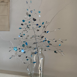 ワイヤークラフト　木の枝　✳︎ブルー✳︎ 3枚目の画像