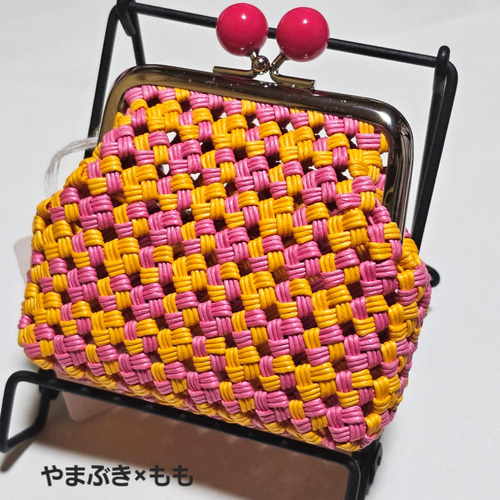 8.5cm❤ふっくらフォルムのカラフルな【あめ玉がま口小銭入れ(中