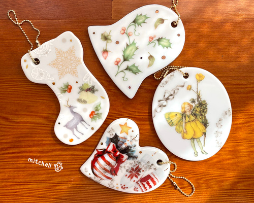 ポーセラーツ】オーナメント -過去の作品・定番型2021&2022- モビール