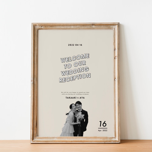 選べるカラー｜ウェルカムボード｜アメリカンレトロ｜結婚式