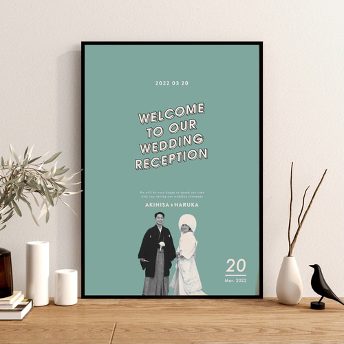 選べるカラー｜ウェルカムボード｜アメリカンレトロ｜結婚式