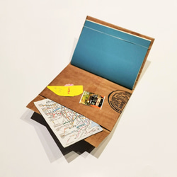 トラベラーズノートカバー　パスポートサイズ　メモ帳カバー　マヨネーズ 4枚目の画像