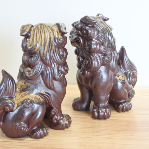陶器製 狛犬？ 楽天市場】狛犬 陶器製 一対 4寸 青磁 シンプル 12センチ 小型