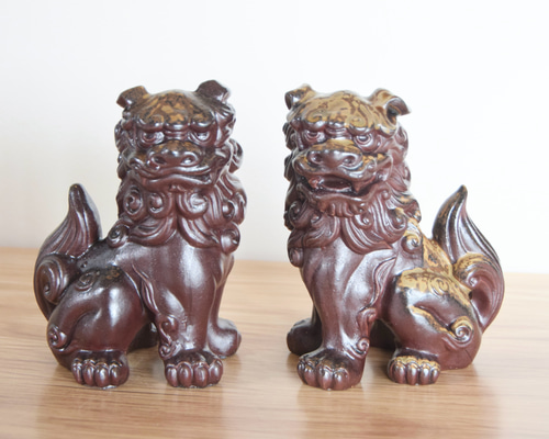 陶器製 狛犬？ 陶器]狛犬 2体セット その他置物 岡山陶器工房Sai 通販 12247478