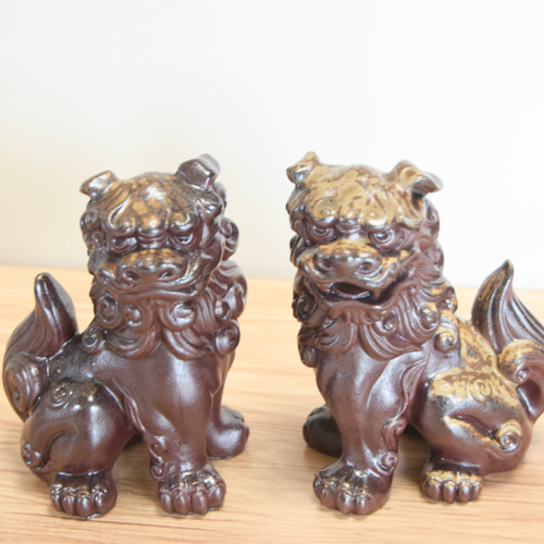 陶器製 狛犬？ 陶器]狛犬 2体セット その他置物 岡山陶器工房Sai 通販 12247478
