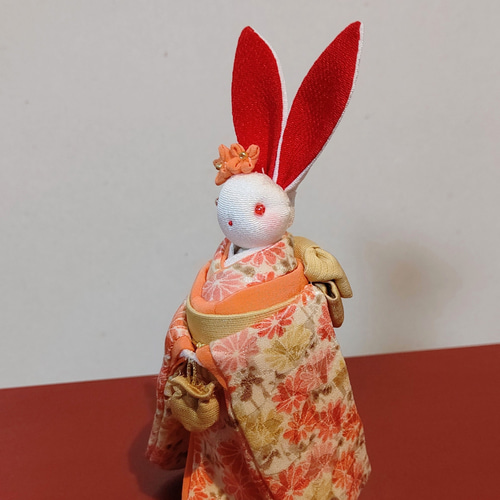 創作人形27うさぎ（ちりめん使用） 日本人形 ハンドメイド