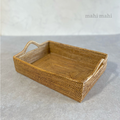 日々の食卓を楽しくする♪持ち手付きトレイ(30cm)☆Mサイズ