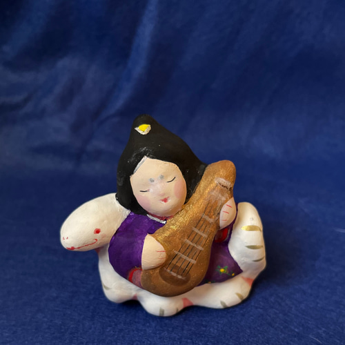 張り子人形 郷土玩具 弁財天 大型張り子 【天人海人】作