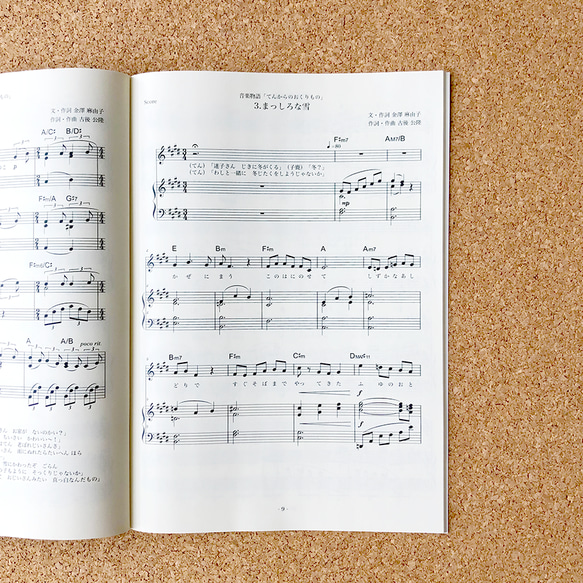 楽譜／ピアノと歌う名曲集『てんからのおくりもの』うた・ポエトリーリーディング・ピアノのための音楽物語 14枚目の画像