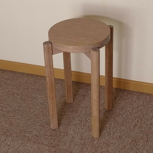 BRIDGE スツール [NA] ホワイトオーク無垢材 / オイル塗装