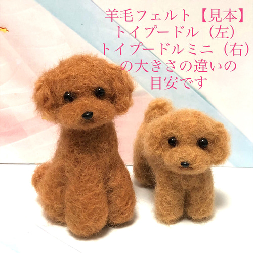 羊毛フェルト ひょっこりトイプードル♪