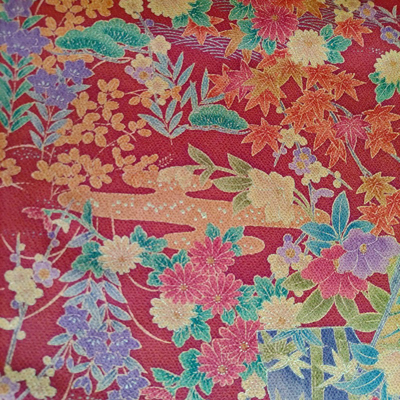 上品】○臈纈染小紋○流水○縮緬○小紋○着物○