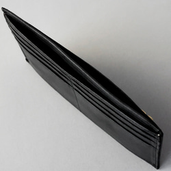 送料無料 超薄型 財布 2WAYポケット スリム ウォレット フラグメントケース 長財布 ブラック AURAMU 6枚目の画像