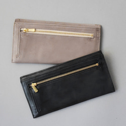送料無料 超薄型 財布 2WAYポケット スリム ウォレット フラグメントケース 長財布 ブラック AURAMU 9枚目の画像