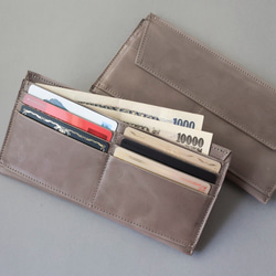 送料無料 超薄型 財布 2WAYポケット スリム ウォレット フラグメントケース 長財布 ブラック AURAMU 8枚目の画像