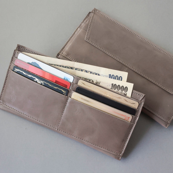 送料無料 超薄型 財布 2WAYポケット スリム ウォレット フラグメントケース 長財布 ブラック AURAMU 8枚目の画像