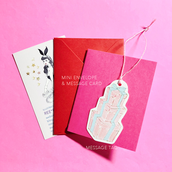 Happy Valentine mini card set 5枚目の画像