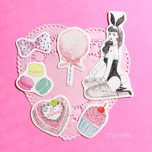 Happy Valentine mini card set 4枚目の画像