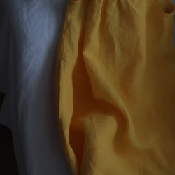 【受注生産】リネン マキシ ストラップワンピース　イエロー　ほか 2枚目の画像