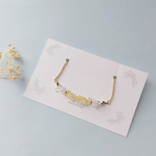 天然石ブレスレット⑪　凄く綺麗✨ シトリン ブレスレット #誕生石#11月#友愛#商売繁盛#開運#運勢