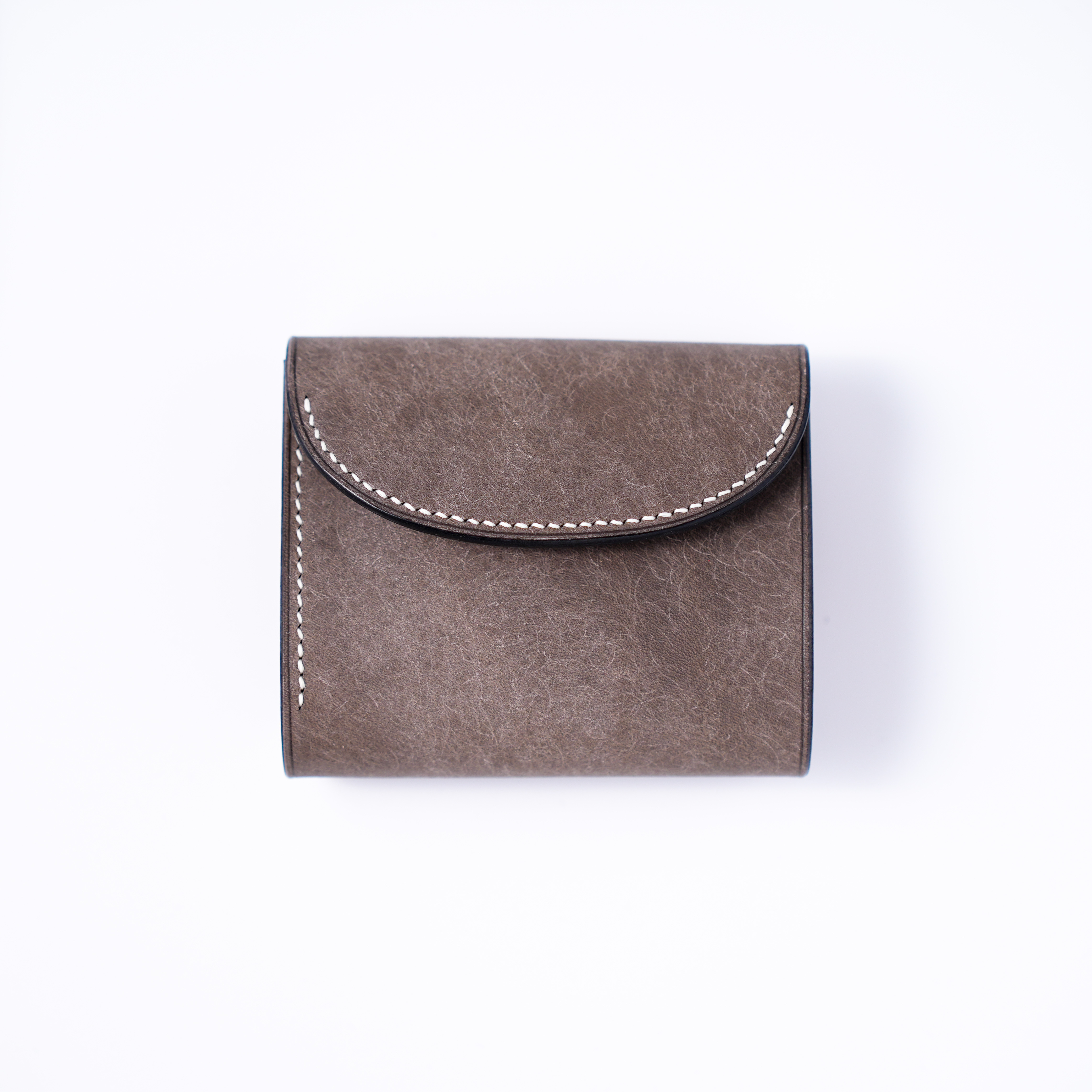flap mini wallet  [ Ash gray ]