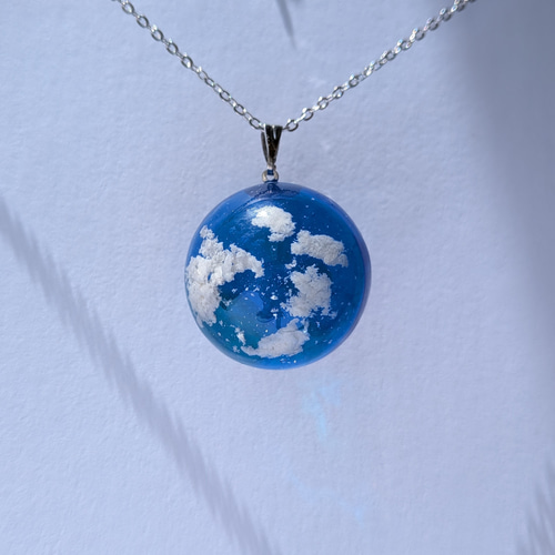 Earth☆再販4 / 地球 / レジン / 空 / ネックレス ネックレス