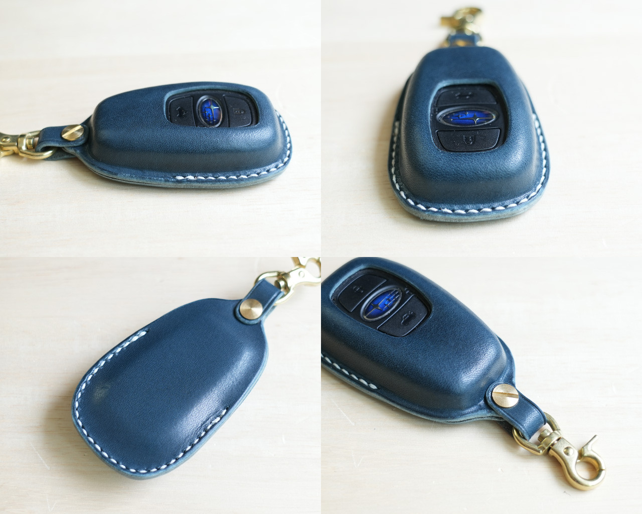 SUBARU　スマートキーケース　栃木レザー【名入れ無料・選べる革とステッチ】手縫い　本革　キーカバー