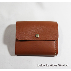 小さめの革財布/ミニ財布コインキャッチャー/coin-camel 10枚目の画像