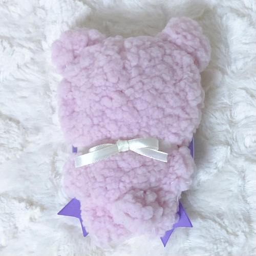 クマ耳着ぐるみ ～ピンクシープボア～ EXマスコットサイズ