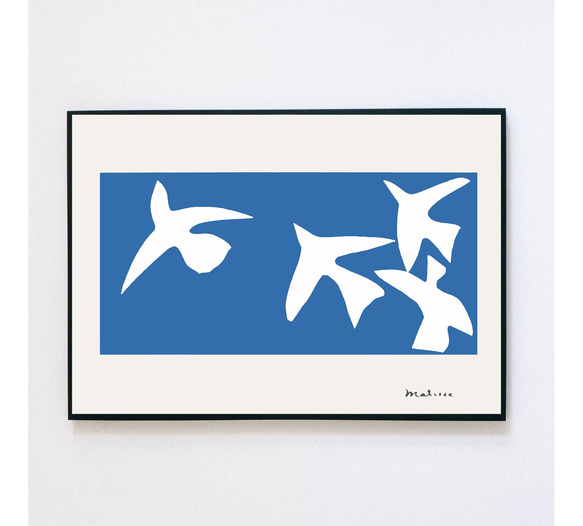 週末値下げ‼️アンリ・マティス Henri Matisse 『青い鳥』 アートパネル Henri Matisse アンリ・マティス Les oiseaux