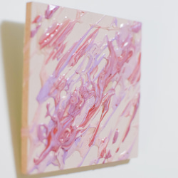 抽象画　「桜吹雪」　アート　ピンク　桜　インテリア　絵画　 2枚目の画像
