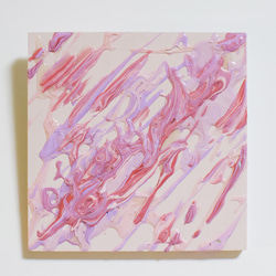抽象画　「桜吹雪」　アート　ピンク　桜　インテリア　絵画　 1枚目の画像