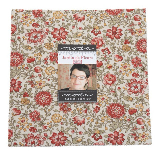 「Jardin de Fleur」 Layer  Cakes カットクロス moda 生地 フレンチジェネラル Fren