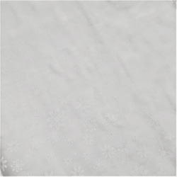 ふんわり　ダブルガーゼ　ハンカチ　ボタニカルフラワー　ブラック・ホワイト 3枚目の画像