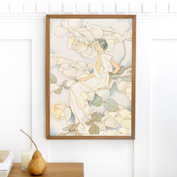50万円です救いの神様とアース「絵画２L判サイズ」 青龍イラスト 2Lサイズ 額入り卓上アート | Design Studio nano