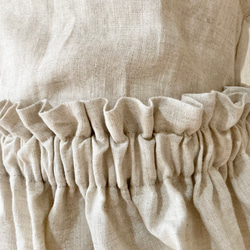 丈が選べる♪【80〜140サイズ】こども服 リネンのギャザースカート リネンスカート 9枚目の画像