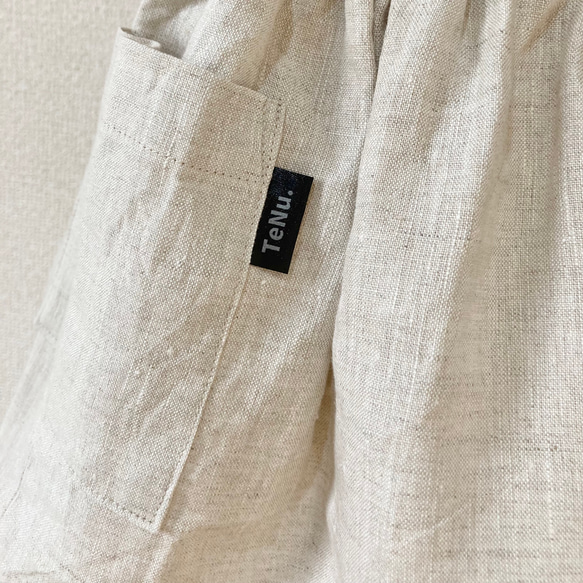 丈が選べる♪【80〜140サイズ】こども服 リネンのギャザースカート リネンスカート 8枚目の画像