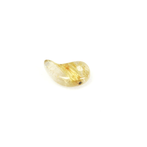 ルチルの集合体が美しい】一点物 ゴールドルチル 勾玉 Mr59 金針 