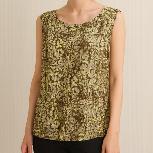 型紙 ラメストライプ タック入りタンクトップ A028-P レディース 型紙